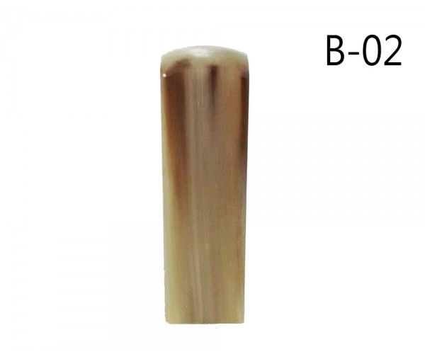 赤牛角臍帶章/胎毛章-B02(方) 