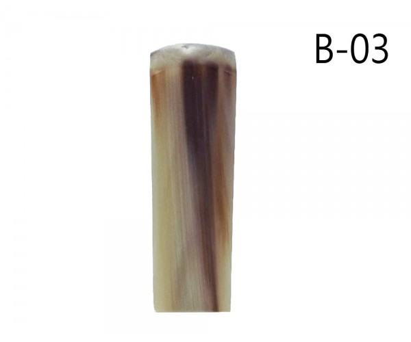 赤牛角臍帶章/胎毛章-B03(方) 